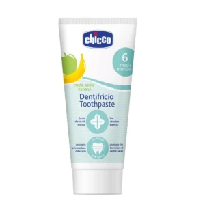 Chicco Toothpaste Apple-Banana 6M+ - 50Ml - No Fluoride | Premium Baby Care Product Safe & Gentle