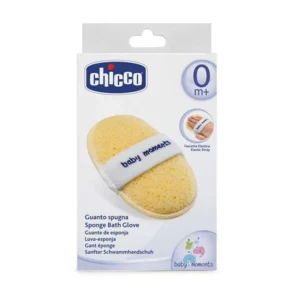 Chicco Sponge Bath Glove Baby Moments | Premium Baby Care Product Safe & Gentle