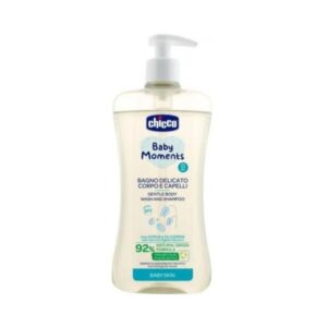 Chicco Baby Moments Gentle Body Wash And Shampoo - 500Ml | Premium Baby Care Product Safe & Gentle