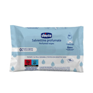 Chicco New Pocket Wipes - 16Pcs | Premium Baby Care Product Safe & Gentle