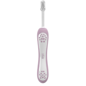 Chicco First Teeth Toothbrush Lilac 6-36M | Premium Baby Care Product Safe & Gentle