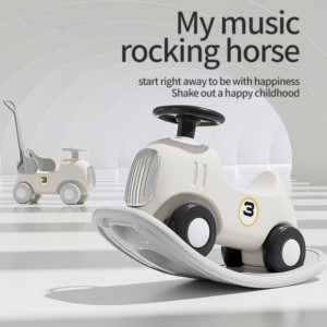 Car Rocking Horse Without Music Box - Black