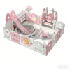 Dreamy Planet Deluxe Activity Playpen Set with Slide, Swing & Ball Pit (200x250cm) Soft Pink