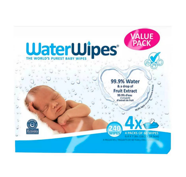 WaterWipes – Baby Wipes Value Pack – 240 Wipes