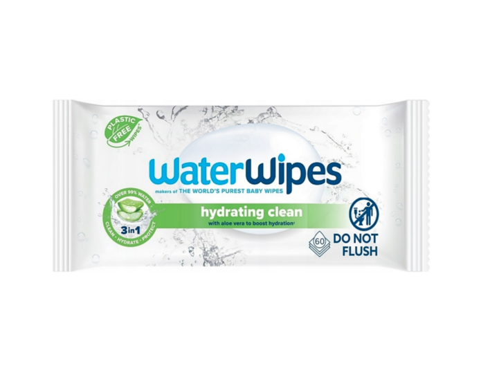 WaterWipes – Hydrating Clean Baby Wipes – 60 Wipes
