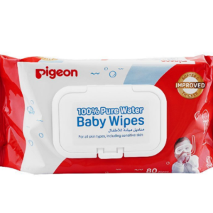 Pigeon – Baby Wipes Pure Water – 80 Wipes (Flip Top)