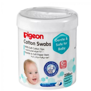 Pigeon – Baby Cotton Swabs – 200 Pieces
