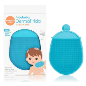 FridaBaby – DermaFrida Bath Mitt – Silicone Body Brush – Baby Bath Care – 1 Piece
