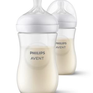 Philips Avent Natural Response Baby Bottles 260ml (2-Pack, Medium Flow, 3-6M)