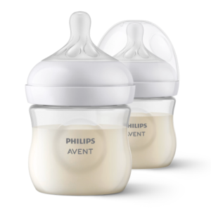 Philips Avent Natural Response Baby Bottles 125ml (2-Pack, Slow Flow, 0-3M)