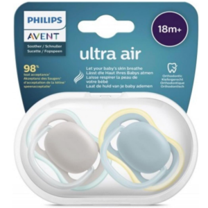 Philips Avent – Ultra Air Pacifier Extra Firm Nipple – 18M+ – 2 Pack