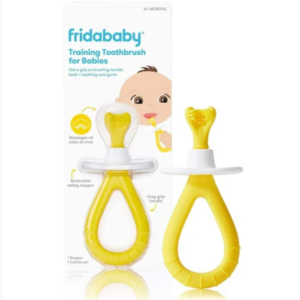 Frida Baby - Training Toothbrush for Babies, Soft Silicone Bristle Toothbrush