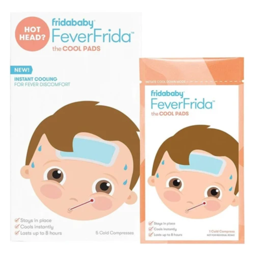 Frida Baby - Cool Pads for Kids, Cooling Fever Relief Pads, 5 Count