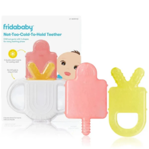 Frida Baby - Not-Too-Cold-to-Hold Teether, BPA-Free Silicone Baby Teether